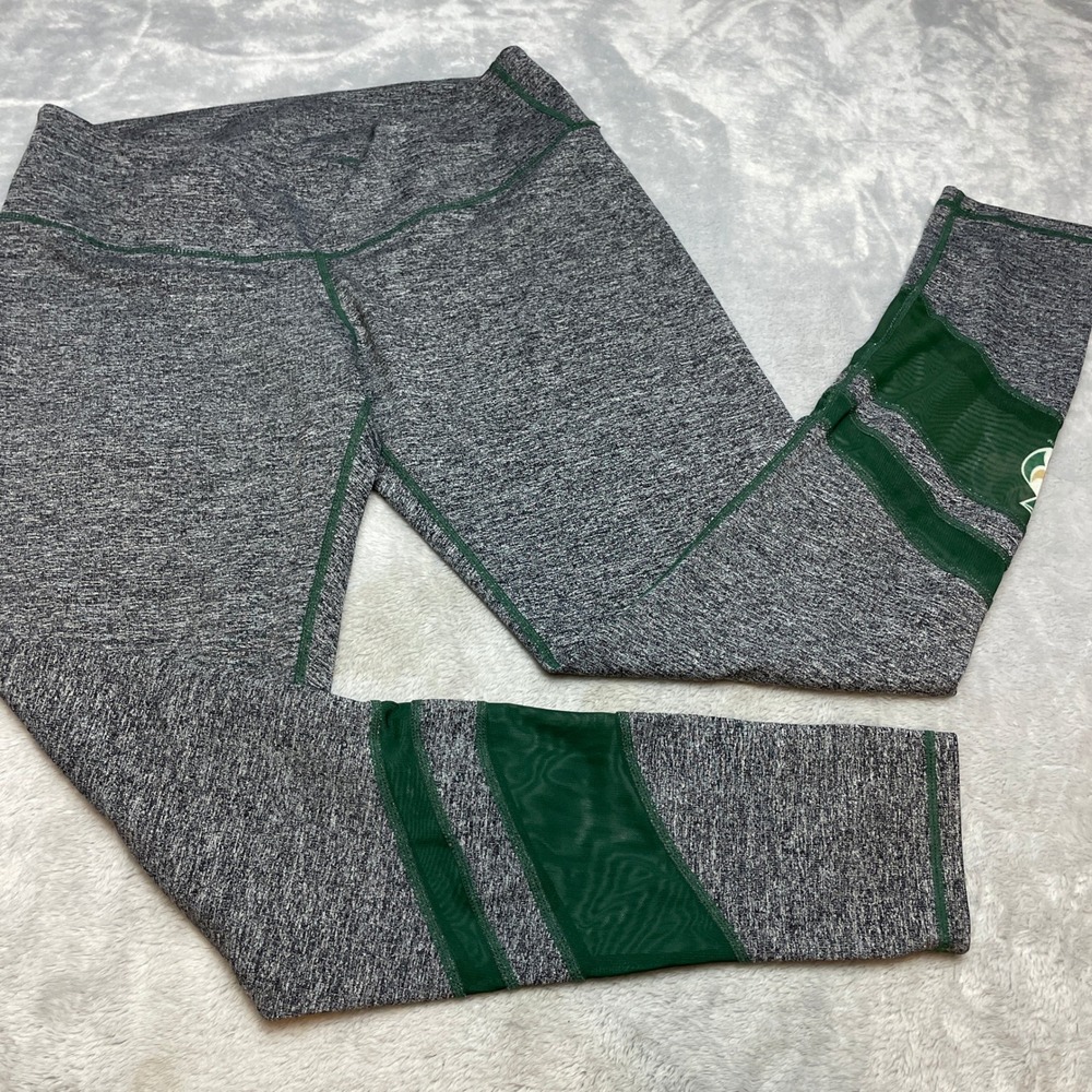 Sacramento State Hornets Womens Leggings Size L Gray Mesh Athletic Running CSUS